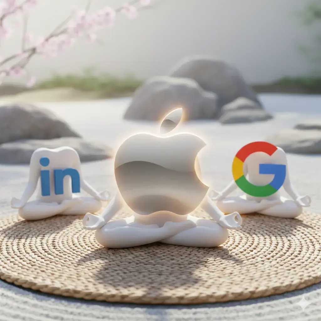 Grandes empresa como Google, Apple y Linkedin hacen wellbeing corporativo