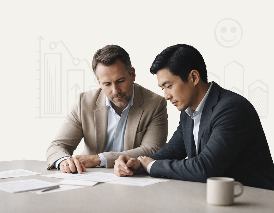 Equipo corporativo estudiando la manera de fortalecer el bienestar mental estratégico de las empresas y organizaciones