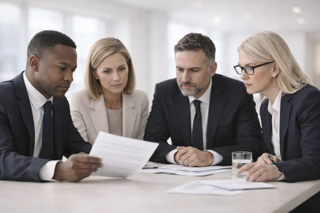 Equipo de RRHH observando la plataforma de mindfulness para empresas de Mentes Tranquilas Hub